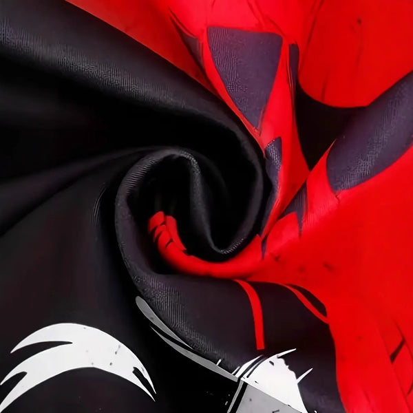 Red and Black 3D Digital Printed Hoodies