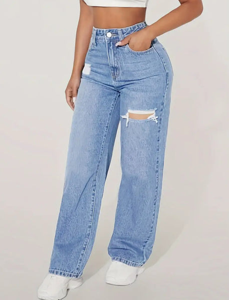 Sand Washed Ripped jeans