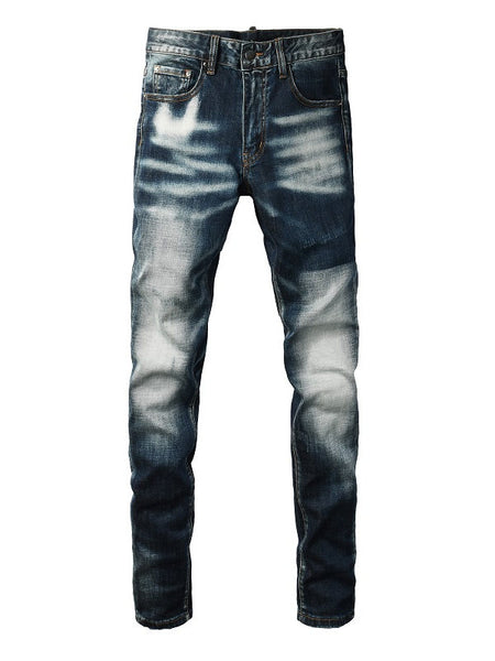 Men's Stylish Faded Stretch-Fit Jeans