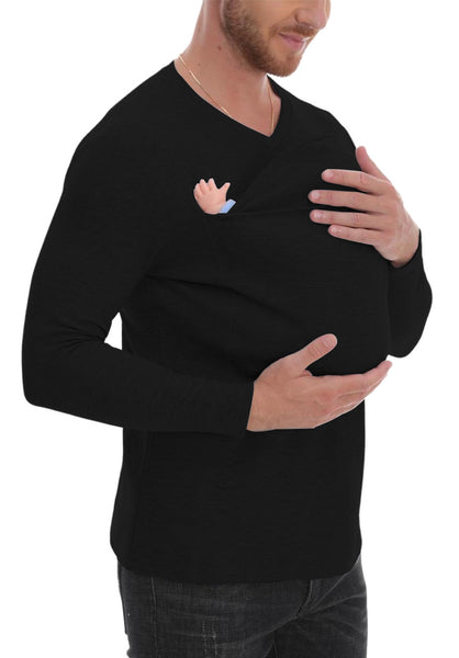 Kangaroo Pocket Long Sleeve T-Shirt