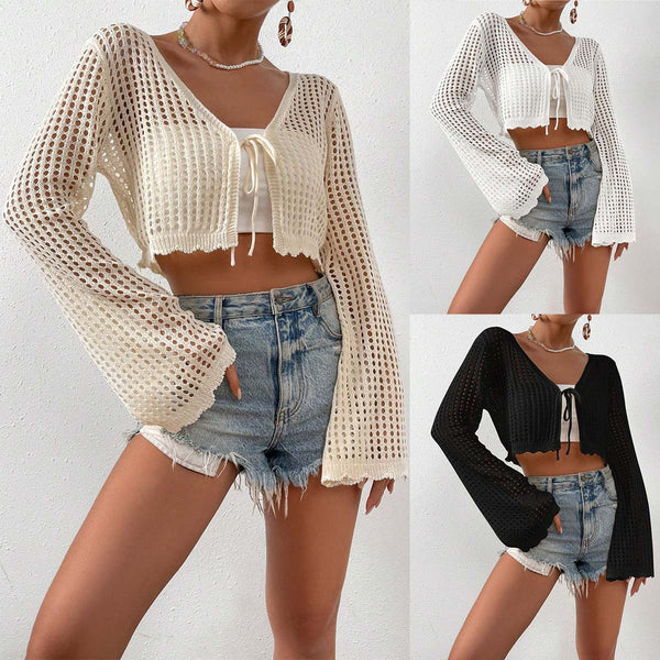 Crochet Cover-Up Beach Shirts