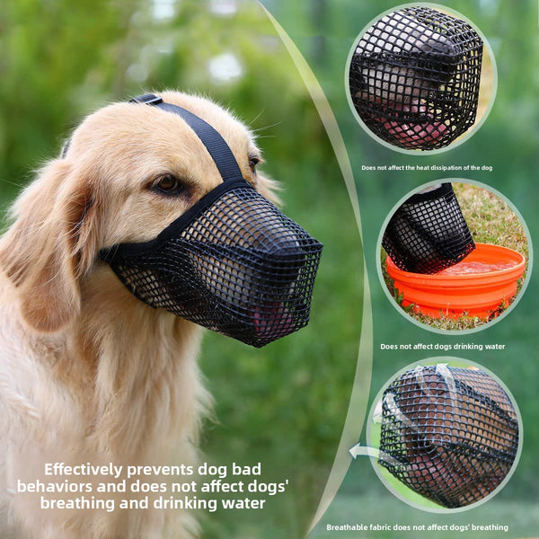 Mesh Anti-Barking Dog Muzzle