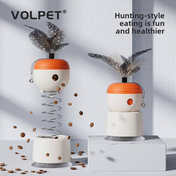 Cat Teaser Toy and Food Dispenser