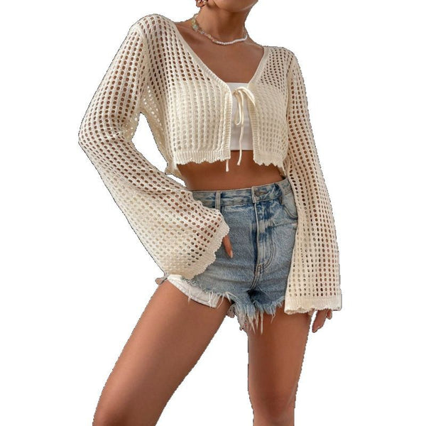 Crochet Cover-Up Beach Shirts
