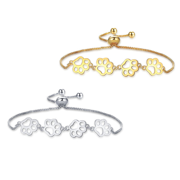 Adjustable Cat Paw Bracelet