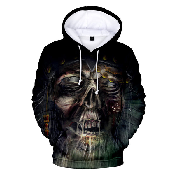 3D Printed Skull Hoodie