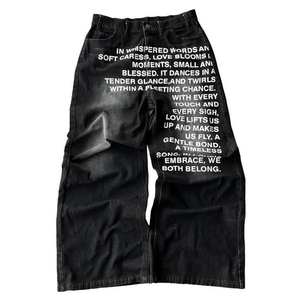 Retro Gothic Street-wear Jeans