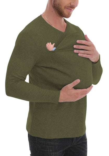 Kangaroo Pocket Long Sleeve T-Shirt