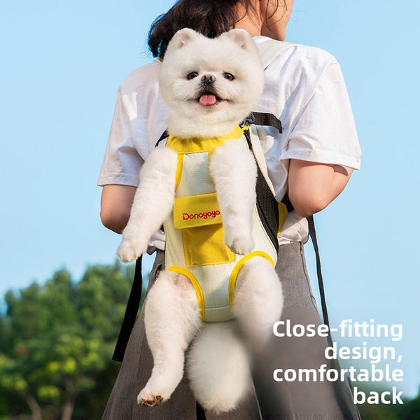 Portable Pet Backpack Chest Carrier