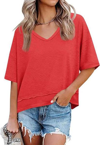 Women's V-Neck Sleeveless T-Shirt