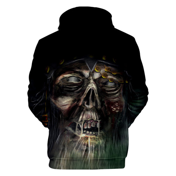 3D Printed Skull Hoodie