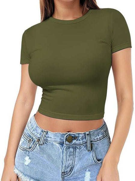 Body-Hugging Crop Top