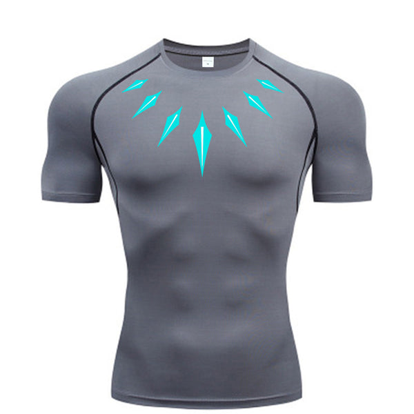 Geometric Designed Compression Shirt