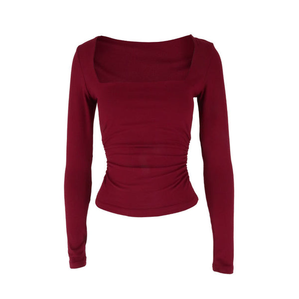 Womens Square Neck Pullover T-Shirt