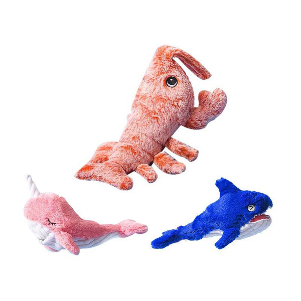 USB Rechargeable Jumping Shrimp Cat Toy