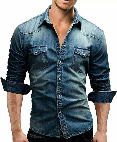 Long Sleeve Denim Shirts