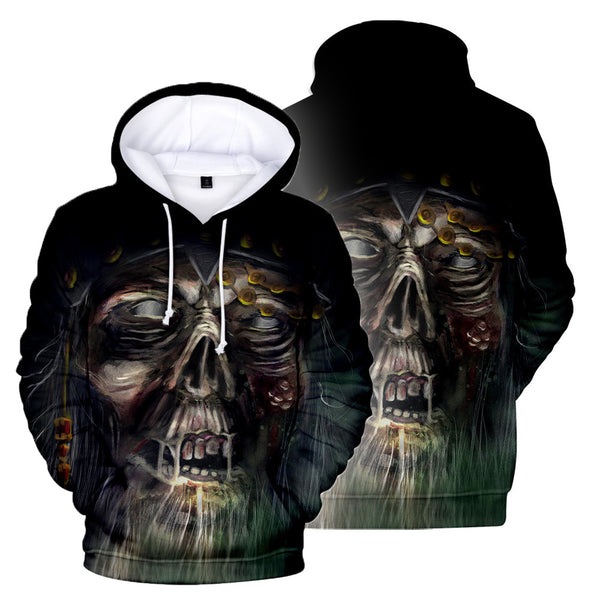 3D Printed Skull Hoodie