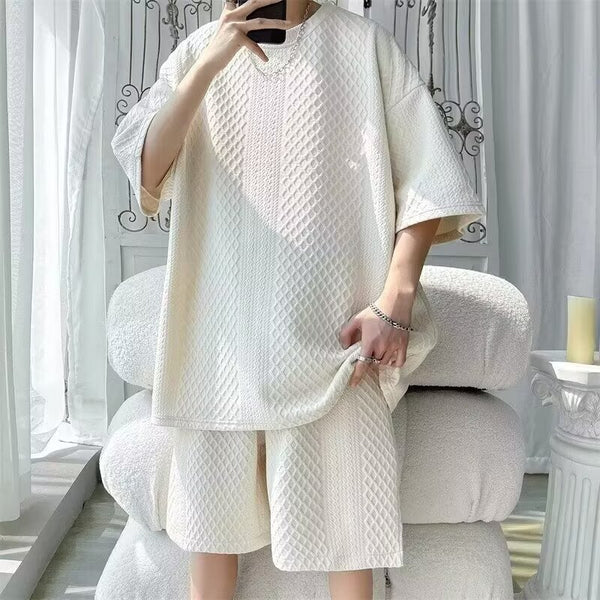Short-Sleeved Two - Piece Short Set
