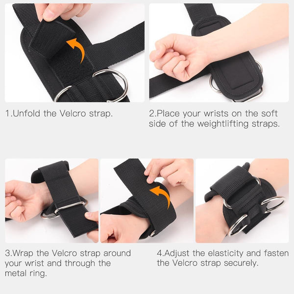 Fitness Wrist Support Grip Belt for Weightlifting