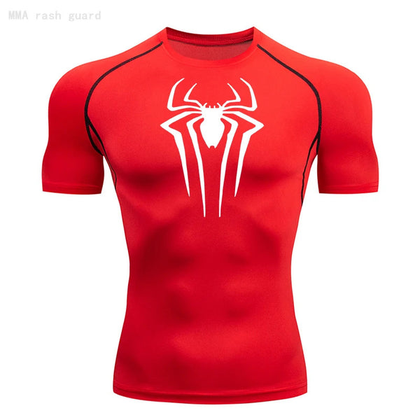 Spider Design Compression Shirts