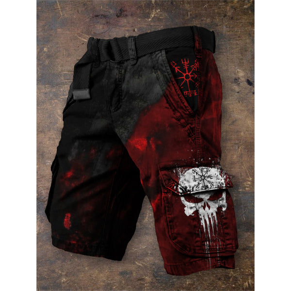 Grahic Printed Cargo Shorts