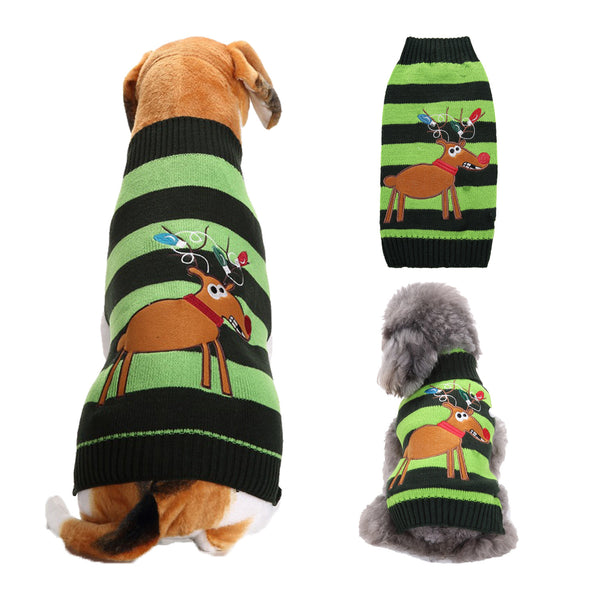 Festive Holiday Knitted Pet Sweaters