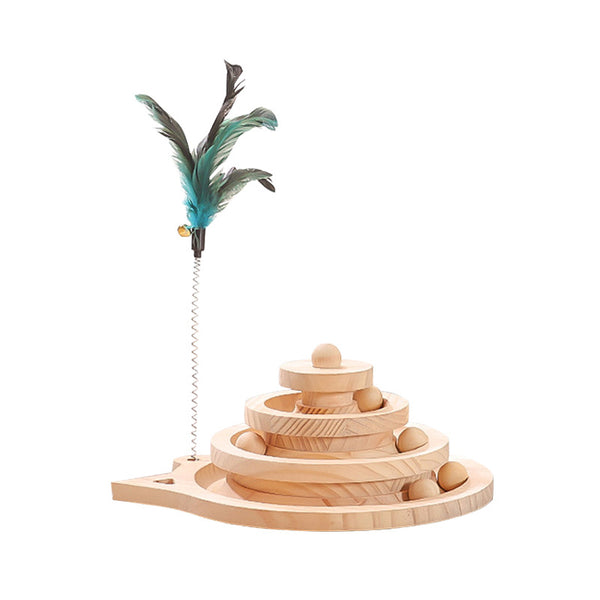 Wooden Cat Toy