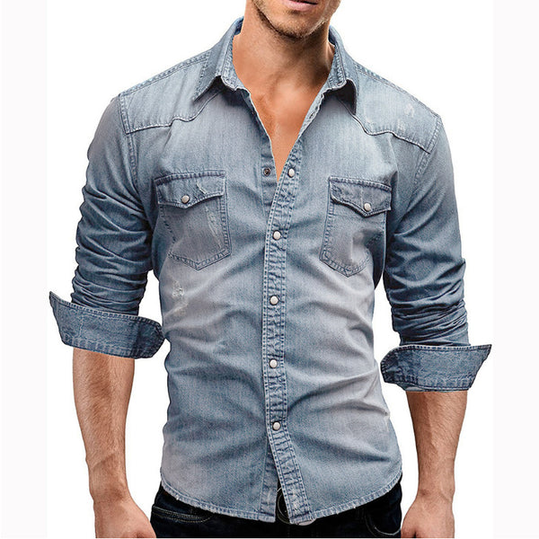 Long Sleeve Denim Shirts