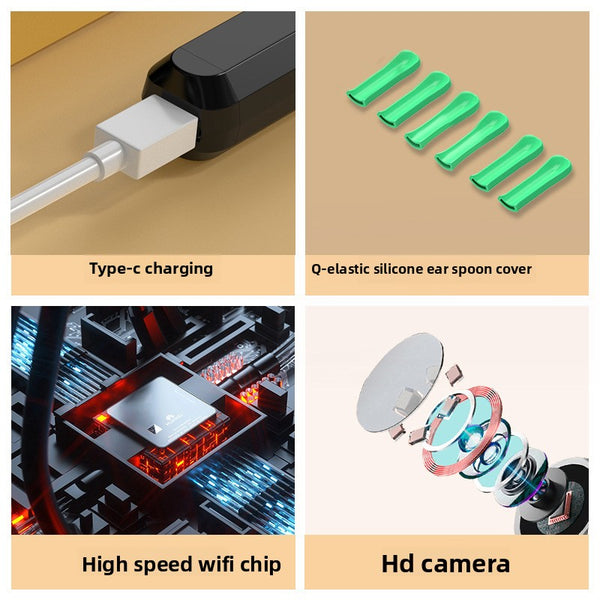 Wireless Visual Ear Cleaning Endoscope