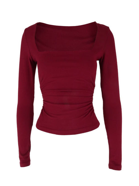 Womens Square Neck Pullover T-Shirt