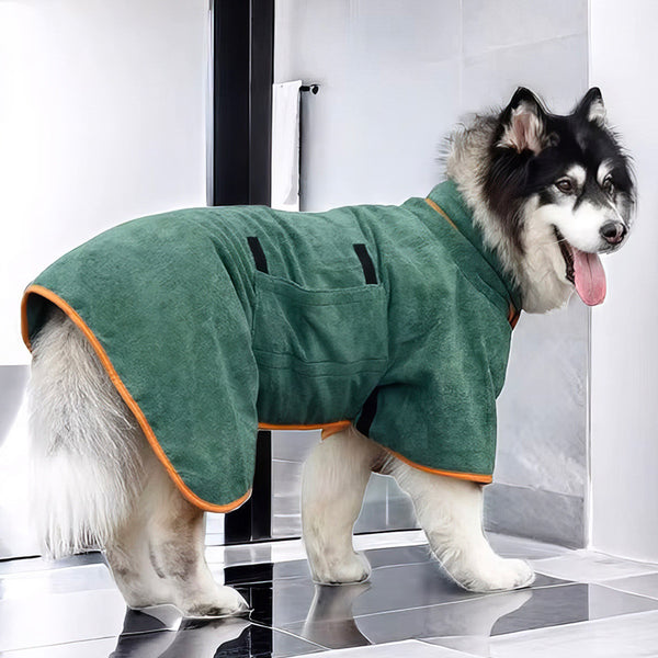 Quick-Dry Dog Bathrobe