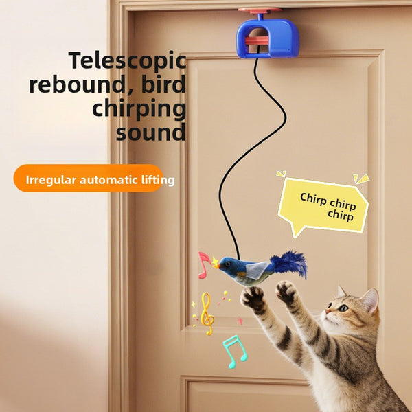 Electric Hanging Cat Toy with Automatic Rotation
