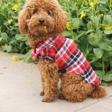 Stylish Plaid Pet Shirt