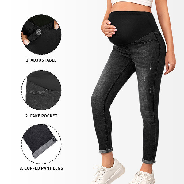 Breathable Stretchy Maternity Jeans