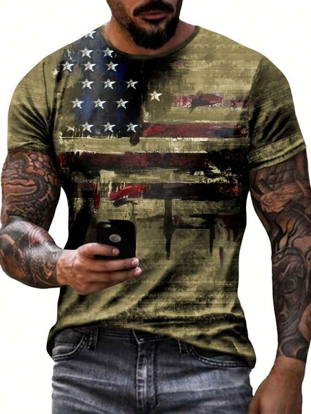 American Flag Short-Sleeved T-Shirts