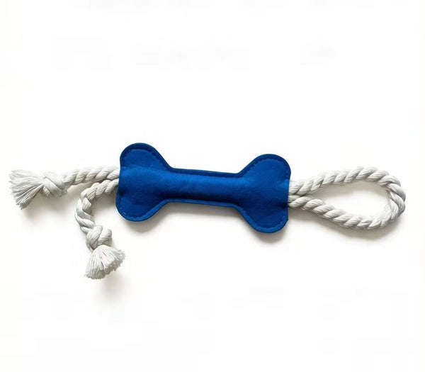 Felt dog bone-shaped toy