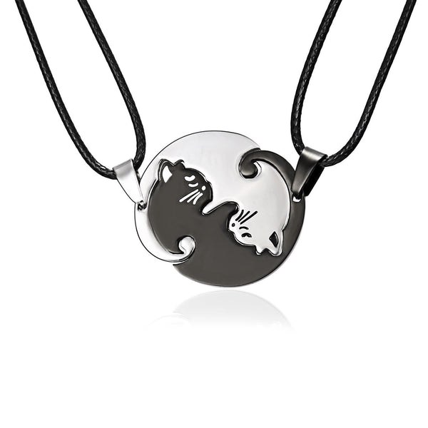 Stainless Steel Cat Pendant Necklace