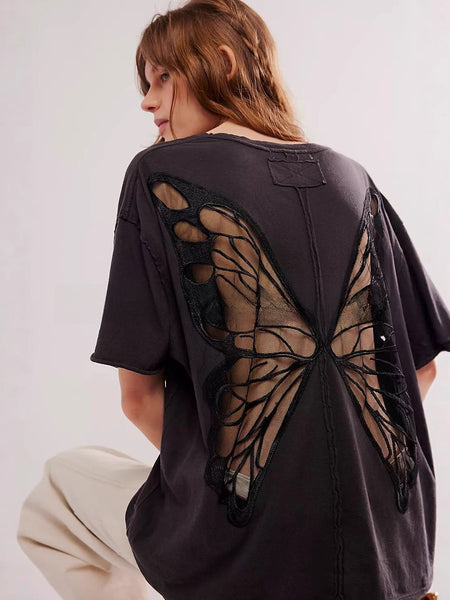 Butterfly Wings Design T-Shirts