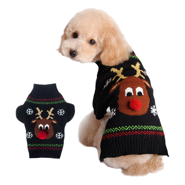 Festive Holiday Knitted Pet Sweaters
