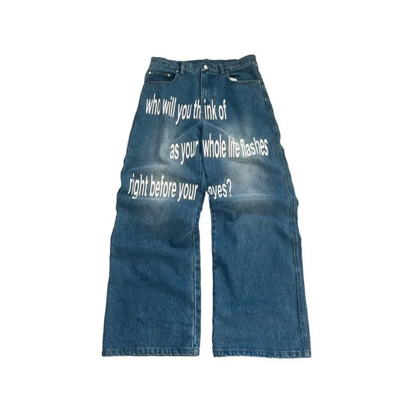 Retro Gothic Street-wear Jeans