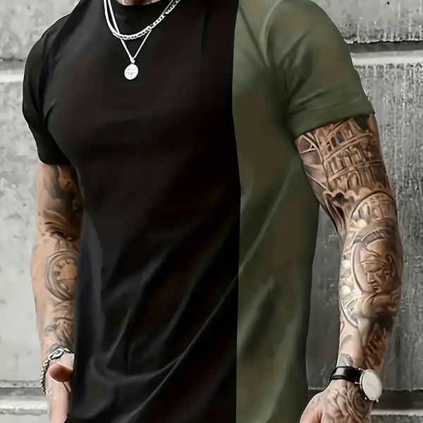 Multi-Color Short-Sleeved T-Shirts