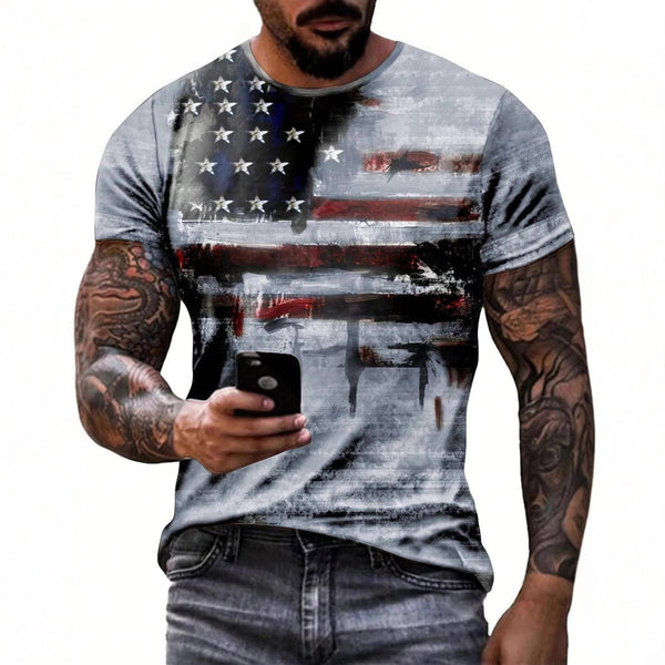 American Flag Short-Sleeved T-Shirts