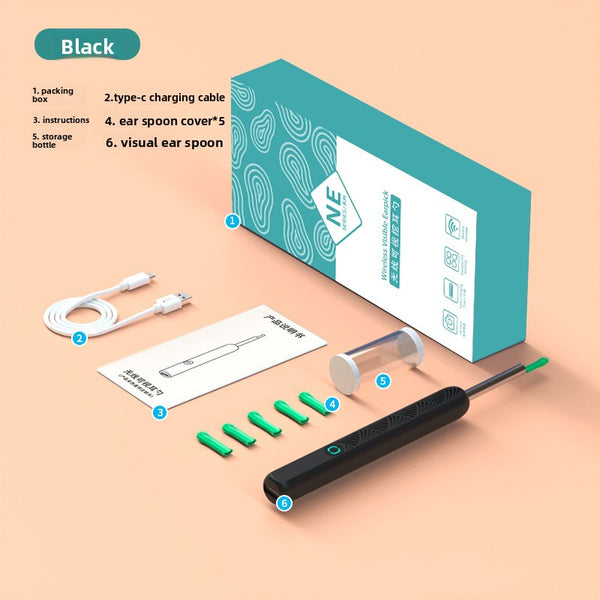 Wireless Visual Ear Cleaning Endoscope