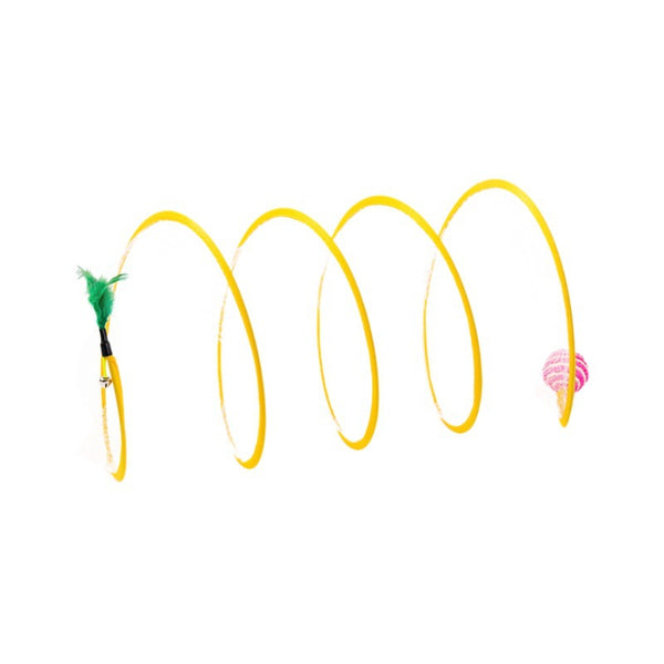 Cat Tunnel Toy with Teaser Stick