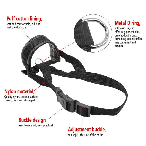 Dog Muzzel with Adjustable Strap