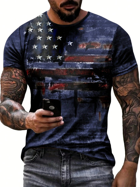 American Flag Short-Sleeved T-Shirts