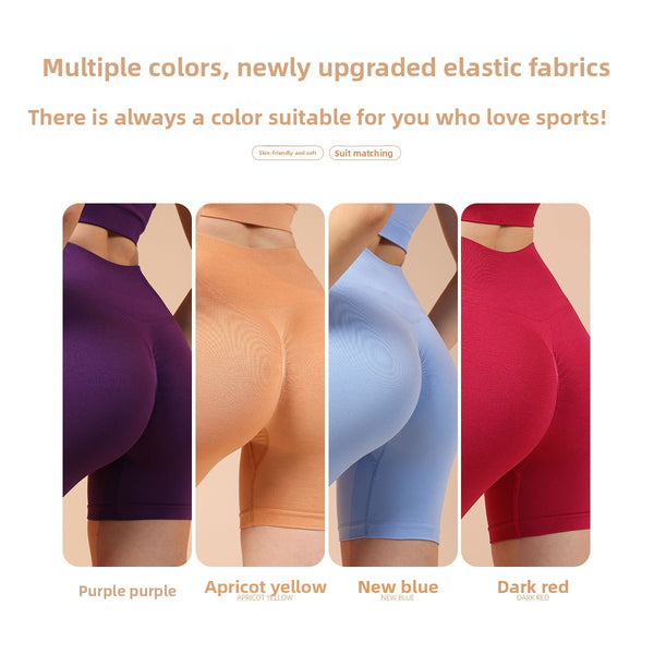 High-Waisted Yoga Sports Shorts for Women