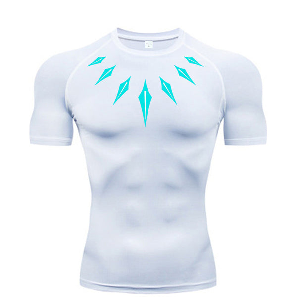 Geometric Designed Compression Shirt