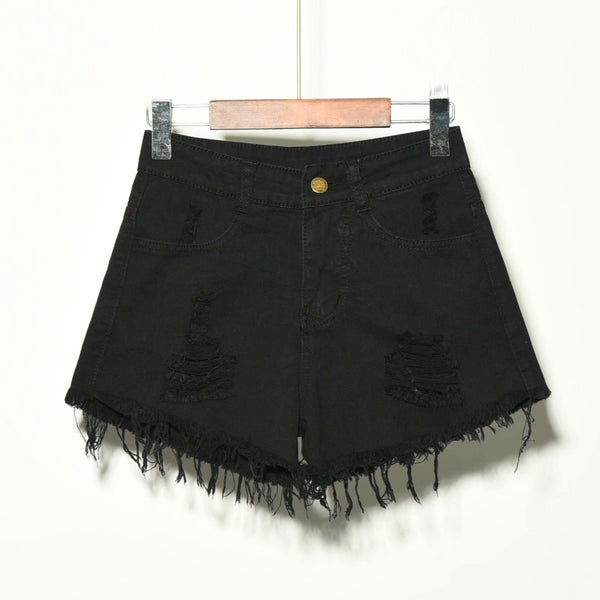 High Waist Denim Shorts