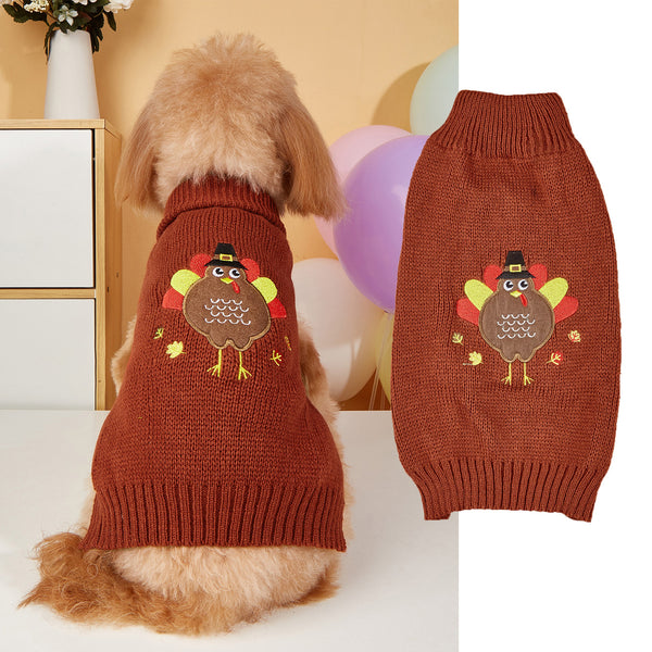 Festive Holiday Knitted Pet Sweaters